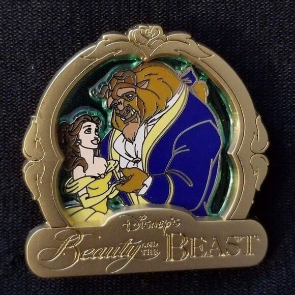 Disney Pin LE 750 Beauty & the Beast Belle 2015 Park Pack Gold Teal 111511 - Picture 1 of 5